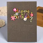 China Premium Quality Amazon Choice Hot Stamp Pearl Printing 3D Gift Card Greeting Birthday Cards