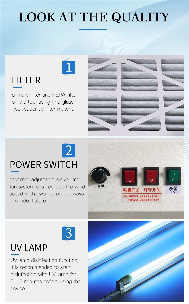 ISO CE Certificated Vertical Laminar Flow Hood/clean Bench