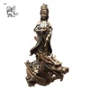 Outdoor nice metal chinese Antique Art Metal Crafts Guanyin Bronze Buddha Statue sculpture BSG-143