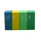 Hot Sale Outdoor Stainless Steel Recycle Garbage Bin 4 compartments