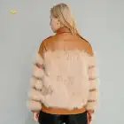 Red Fur Coat High Quality Female Luxury Red Fox Fur Cape Fluffy Thick Winter Fox Fur Coat