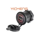 Usb Charger Usb Car Charger Socket 12V 4.2A LED Light Dual Port USB Car Charger Socket