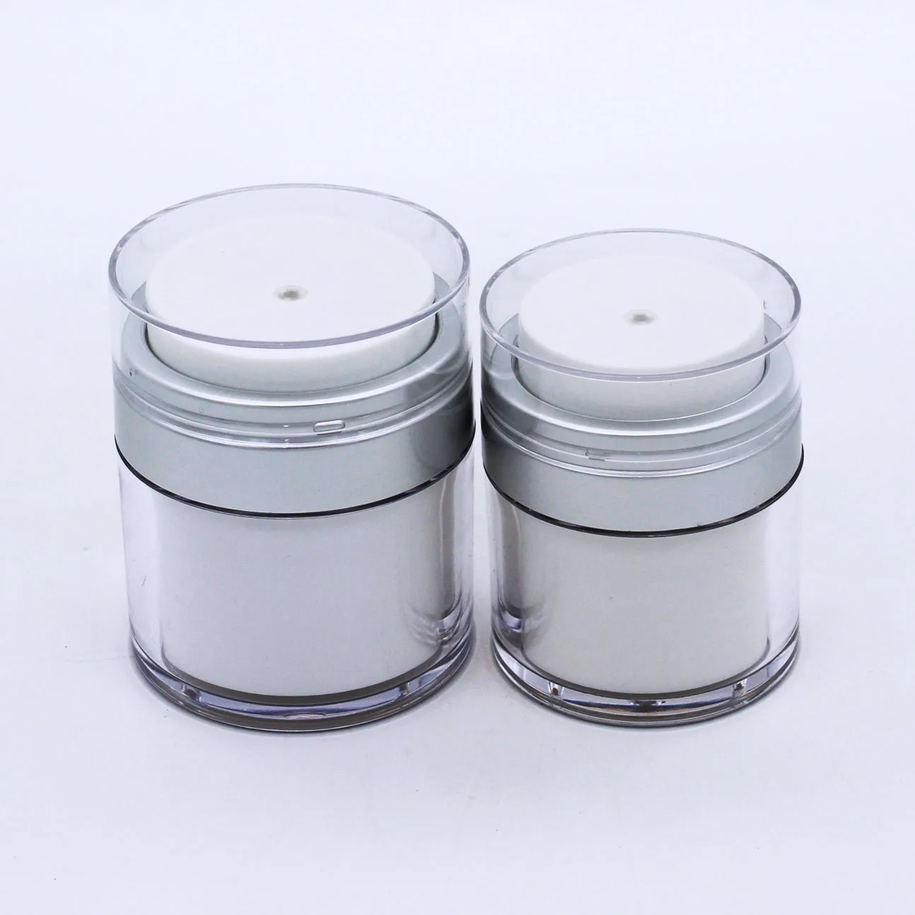 stock luxury round empty 30g 50g empty cosmetic airless cream jar