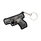 Custom pvc diamond dream catcher lv carabiner flower gun keychain