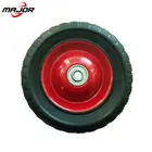 8 inch steel rim semi-pneumatic rubber wheel tubeless tyres