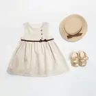 Summer french style fancy dress cotton princess kids clothing girls dresses
