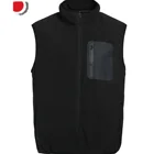 100% polyester micro fleece vest for men/high quality fleece vest