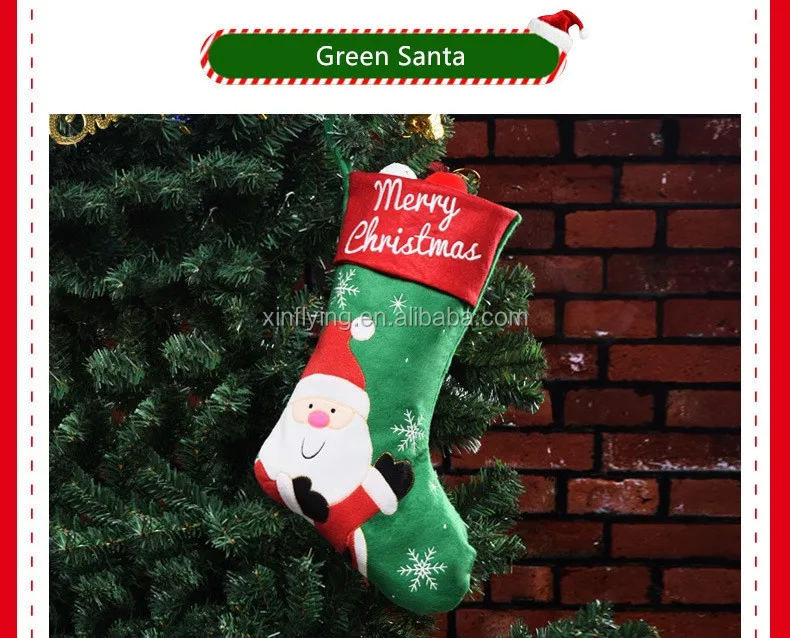 stocking christmas ornament old man elk christmas gift bag candy