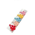 HC310 Wholesale New Designs Hot Selling Korean Hair Clip Cute candy color BB for Girl big Flower plastic hair clip accessory