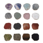 natural stone slice deco silicone expanding phone grip, rose quartz, amethyst, aventurine