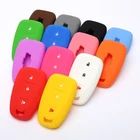 Bulk Wholesale Colorful Silicone Rubber Protective Key Cover For Car Keys