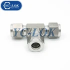 Npt China YC-LOK SS304 Equal Tee NPT Double Ferrule CNC Products Made In China