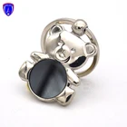High quality cute baby bear key chain custom blank animal logo car keychains hotel key ring custom