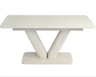 Modern Design MDF Stainless Steel Extendable Tempered Glass Mirrored Dining Table Set Foldable Dining Furniture