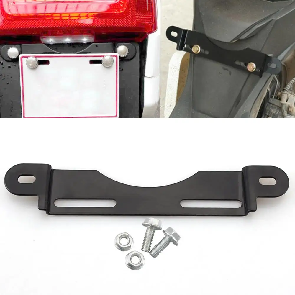 Black Steel License Plate Mount Holder Bracket Fit For KTM 250/390/690/790/1090/1290
