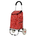 Cart Hot Selling 30kgs Load Capacity Brown Foldable Shopping Cart