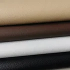 Wholesale different color lychee pu faux leather materials for sofa and furniture fabric