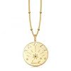 New arrival luck medallion gold jewelry india 18k coin necklace