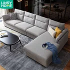 Modern Family L Shape Office Couch Living Room Sofa Furniture