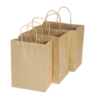 Customized Logo Wholesale Cheap Brown Shopping Packaging Kraft Paper Gift Bags In Bulk With Handle