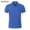 Wintress wholesale navy blue polo shirt for men printed 85% cotton 15% polyester polo shirt design