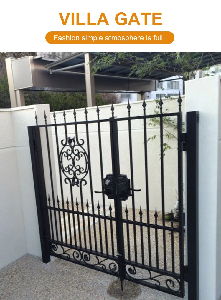 Home garden Residential Wrought Iron Big villa Gate For Outdoor