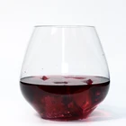 8oz 12oz 16oz 18oz Plastic Glassware Wine Glass Unbreakable Shatterproof Stemless Wine Plastic Glasses Wine Cup