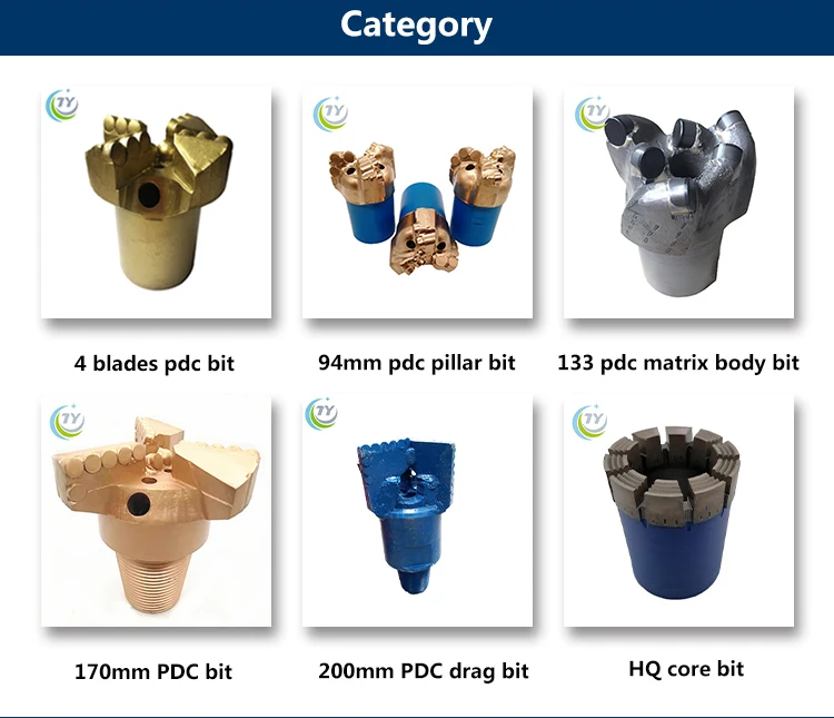 PDC bit types