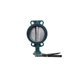 Worm gear control damper dn200 good price butterfly valve for dust and gas