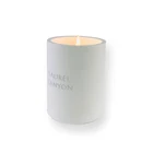 Cylinder shape tabletop home decor tealight concrete jar modern cement candle holder