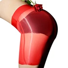 Qinghe new oily bag hip ultra-thin perspective night sexy red long skirt
