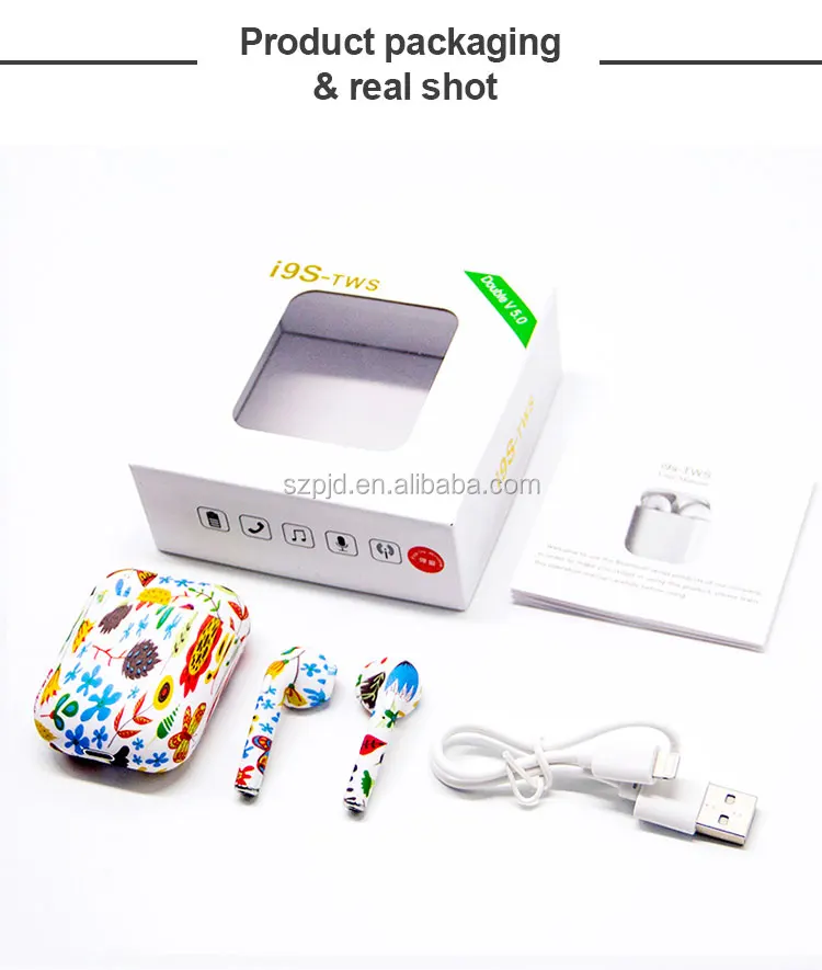 i9s tws Wireless Earphone Touch control Earbuds 3D Surround Sound and Charging case True Wireless Stereo Headphones - ANKUX.COM