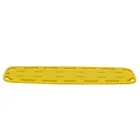 Colourful medical spine board stretcher for swimming pool emergency condition rescue.
