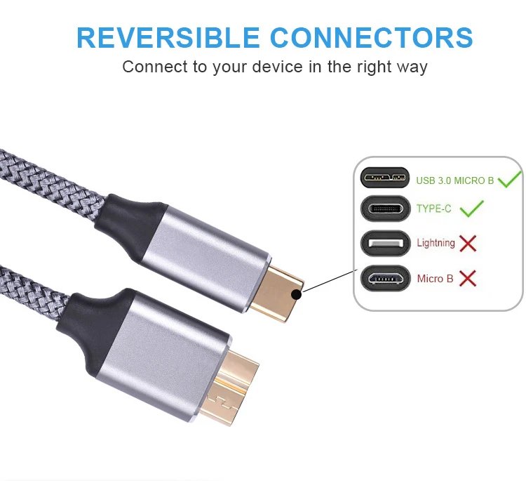 SC-HB012 usb 3.0 type-c hard drive cable 8