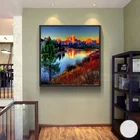 Customized good quality landscape canvas prints fashion art oil painting