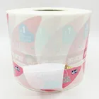 Custom Roll Packaging White PE Adhesive Sticky Labels Water Resistant Shampoo Laundry Bottle Label Sticker for Detergent