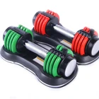 Weight Lifting Fitness Adjustable Dumbbell 12.5 lbs Weight Set for Gym Home (Single)