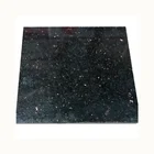 Polished black galaxy granite tiles for floor and wall