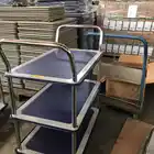 Foldable steel cart with platform,Cargo hand cart with metal structure