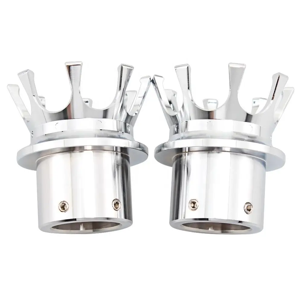 Motorcycle Front Axle Nut Covers Bolt Cap Chrome Black Crown Aluminum For Harley Sportster XL883 XL1200 Dyna Touring V-Rod CVO