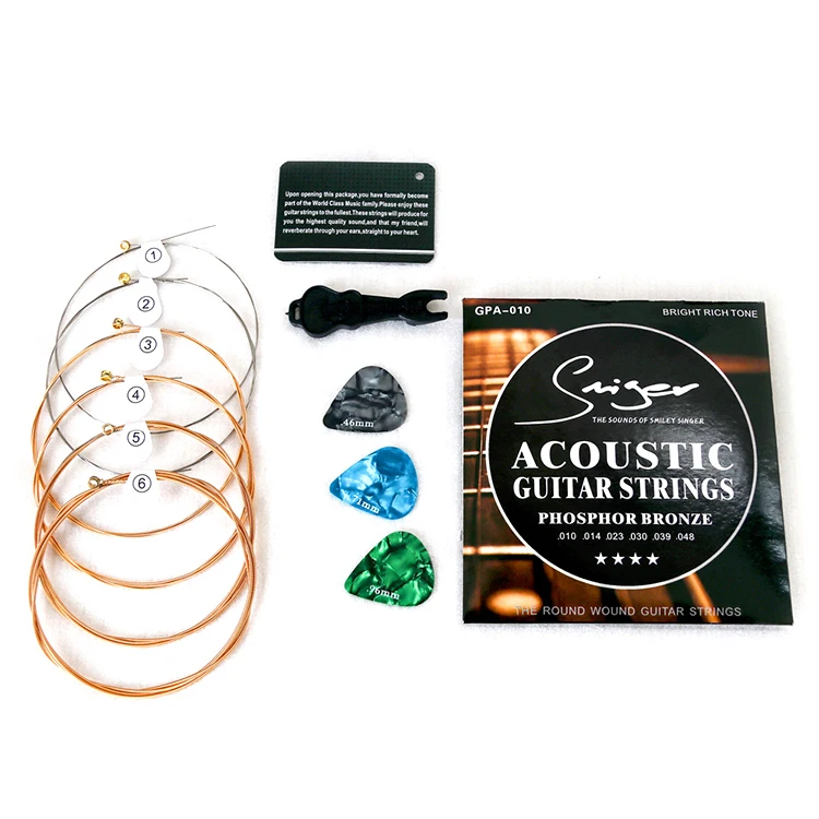 Di vendita caldo Ottone Acoustic Guitar String Braccialetto Kit per Amazon/eBay/Casa Lazada