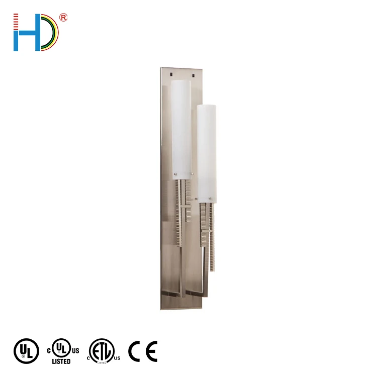 Indoor Acrylic Shades Nickel Wall Lights