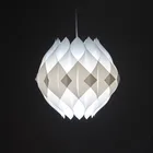 PVC hanging lamp fashion transparent color indoor lighting home decor modern chandelier plastic pendant light for hotel