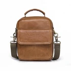 Custom Vintage Brown Leather Sling Cross Body Men Shoulder Bag