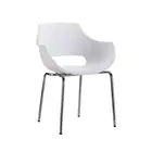 Doova Best price wholesale modern industrial style stackable vintage dining cafe restaurant cafeteria PP plastic chair