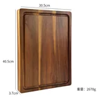 custom logo Organic bamboo chopping blocks Multifunctional Acacia Wood Cutting board kitchen with sink