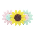 Fda Approved Flower Shape Silicone Teething Beads For Baby Jewelry Wholesale