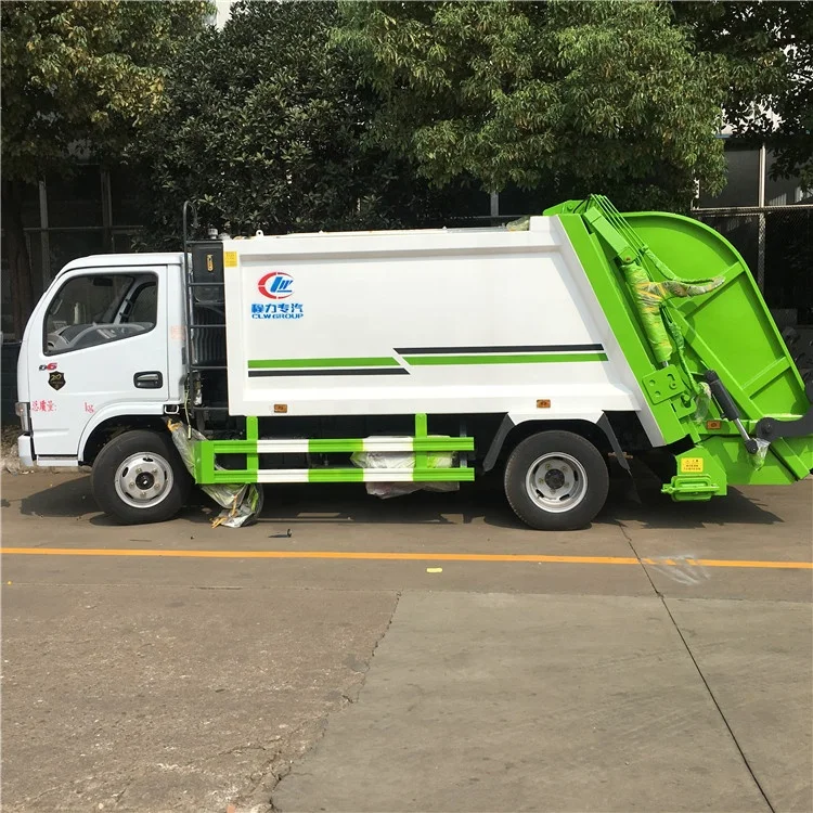 JAC Small Compression Garbage Trucks Waste Compactors with waste bin