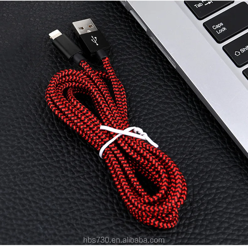Hot sell Braided for lighting charging cables metal connector micro usb cable data transfer charging usb cable - ANKUX.COM