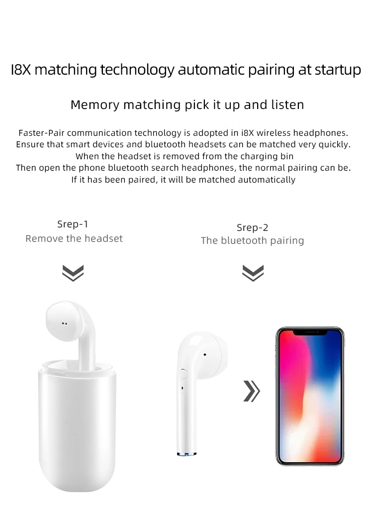 Bluetooth Earbuds earphones V5.0 KY06 in-Ear Earphones with Premium Sound and Deep Bass Smart Touch Control Built-in Mic - ANKUX.COM